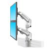 ADBWEKKF M80 Dual Monitor Holder Ergonomic 22-32" LCD LED Screen Slot Mount Bracket Load 2-12kgs Each Arm(Black) view 3