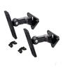 ADBWEKKF (1pair=2pc) GU15 304 Stainless Steel Alloy Sound Speaker Wall Bracket Mount Audio Stand Hanger Load 10kg 22lbs(GU15 White) view 2