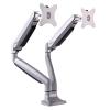 ADBWEKKF DL-LDT10 Gas Spring Dual Monitor Holder Desktop Computer Mount Arm Stand Base with Audio and USB Port Fit 10"~27" Max 9KG view 1
