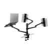 ADBWEKKF OL-20L Aluminum Multifunction 10"-17" Laptop Stand 10"-32" Monitor Desktop Holder +4"-14"(OL-25L Black) view 1