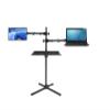 ADBWEKKF DL-UP20H X Shape Base Big Height Adjustable160cm 150cm Workstation Monitor Floor Stand +Keyboard Tray Laptop Tray Holder(DL-UP20) view 1
