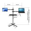 ADBWEKKF DL-UP20H X Shape Base Big Height Adjustable160cm 150cm Workstation Monitor Floor Stand +Keyboard Tray Laptop Tray Holder(DL-UP20) view 2