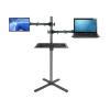 ADBWEKKF DL-UP20H X Shape Base Big Height Adjustable160cm 150cm Workstation Monitor Floor Stand +Keyboard Tray Laptop Tray Holder(DL-UP20) view 3