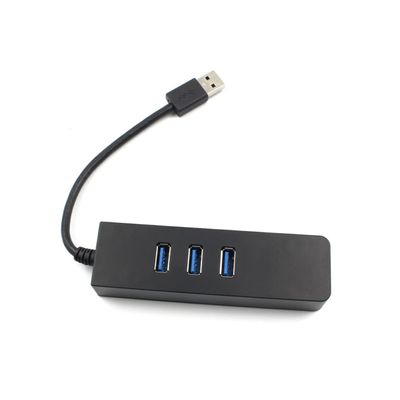 Holibanna USB 3.0 Hub 3 Ports and Gigabit Ethernet Adapter for PC High-Speed Data Transfer Compatible Laptops and Desktops