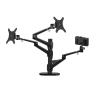 ADBWEKKF DZ-3 Aluminum Silver Ergonomics Camera Desk Mount 1/4 Inch 32" Monitor Desktop Bracket Computer Mount Full Motion Column Bar(DZ-5) view 1