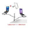 ADBWEKKF OA-11X Multifunctional Dual Arm Two Pad Desk Mount 10"-15" Double Laptop Table Holder Stand Bracket Clamp Base 65mm(OA-11X) view 2