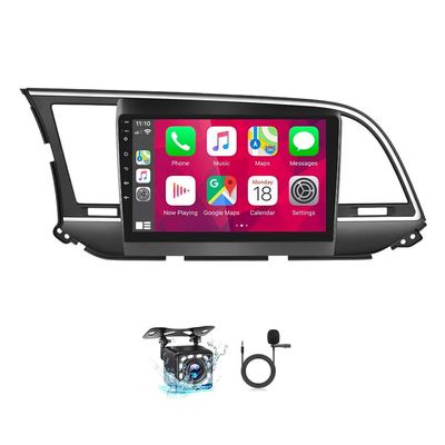 4+64G for Hyundai Elantra 2016-2018 Android 13 Car Stereo 9" Touchscreen Wireless Carplay Android Auto GPS Navigation with Free Reverse Camera