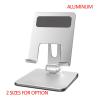 ADBWEKKF Universal Tablet Desktop Mount Phone Clamp Holder Aluminum Tilt Full Motion 10" 13" Silver Black(M34 Silver) view 2