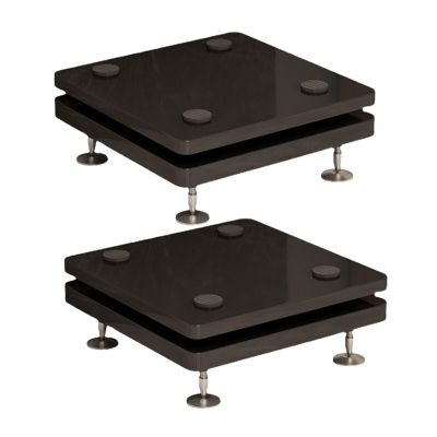 2-Floor Subwoofer Isolation Stand Speaker Stands with Foot Spikes, Stable Base for Optimal Sound Performance(25 * 35 * 8CM)