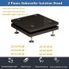 2-Floor Subwoofer Isolation Stand Speaker Stands with Foot Spikes, Stable Base for Optimal Sound Performance(25 * 35 * 8CM) view 3