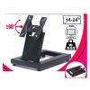 TSM-100 Full Motion Foldable 14-24 Inch Touch Screen Stand Monitor Holder TV Mount Steel Base view 2