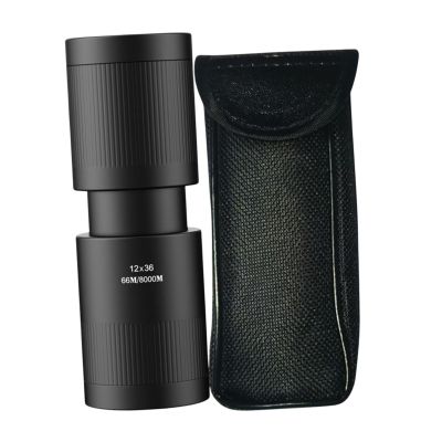 12x36 Monocular Telescope with Storage Bag - Lightweight Compact FMC Lens 12x Magnification for Hiking Bird Watching Sports Events