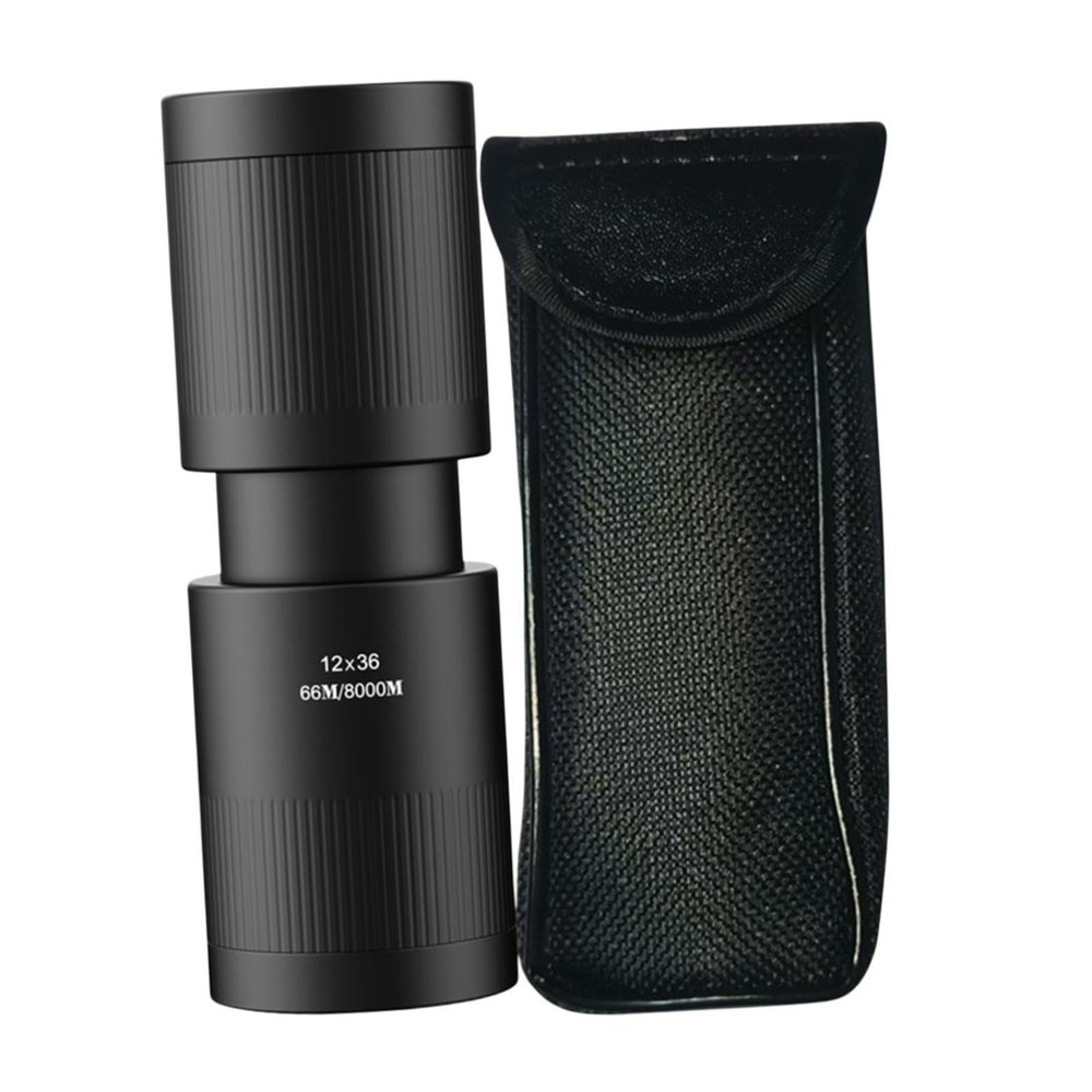 12x36 Monocular Telescope with Storage Bag - Lightweight Compact FMC Lens 12x Magnification for Hiking Bird Watching Sports Events