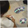 SHOWERORO 50Pcs Handmade Reflective Cd Discs for DIY Crafts and Home Decoration Safe Plastic Material with Smooth Edges Creative Educational Toys for Boy Activities view 4