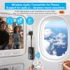 2025 Premium 3 in 1 Bluetooth Audio Transmitter Receiver with aptX Adaptive for up to 2 AirPods or Bluetooth Headphones, Wireless Audio Adapter Supports Any 3.5mm Jack on Airplane, Gym, TV, Car, Home view 4