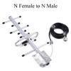 WSOLDMA 2G/3G/4G LTE Yagi Antenna 10dbi 698-2700MHz - Outdoor Directional Antenna N Female Connector (with 20M Extension Cable) view 2