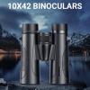 10x42 High Power Binoculars, Compact Professional/Daily Waterproof Binocular, Telescope for Adults, Telescopes Bird Watching Travel Football view 2