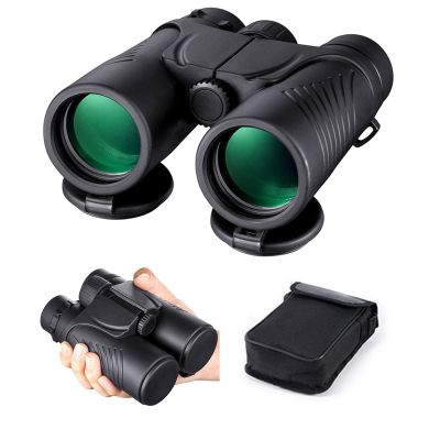 10x42 Compact Binoculars for Adults, High Power with BAK4 Prism and FMC Lens, Travel Bird Watc