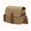 LALAFINA Camera Bag Portable DSLR Crossbody Bag Adjustable Strap Canvas Camera Storage for Travel and Photography Accessories view 4