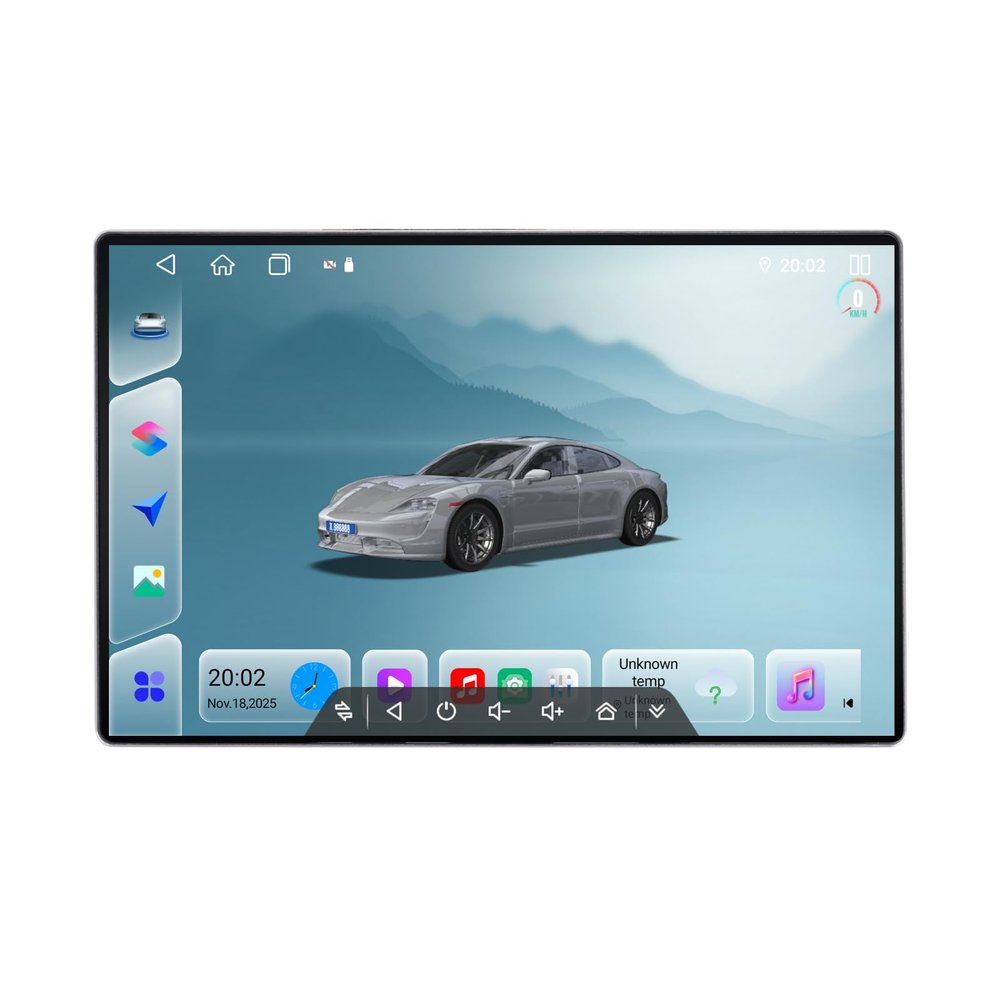 STAPON 13inch 8+128GB Android15 2k 1920x1200p QLED screen carplay android auto OCTA CORE 4G DSP uis7865 12nm cpu car android headunit stereo support 360camera WiFi Bluetooth 5.4 GPS AM FM RDS 2din S13