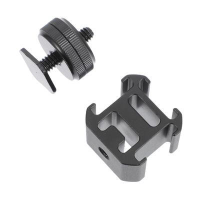 KALLORY 1Set Hot Shoe Mount Adapter Screw Compatible for DSLR Cameras LED Lights and Microphones Durable Precision Machining Design Versatile