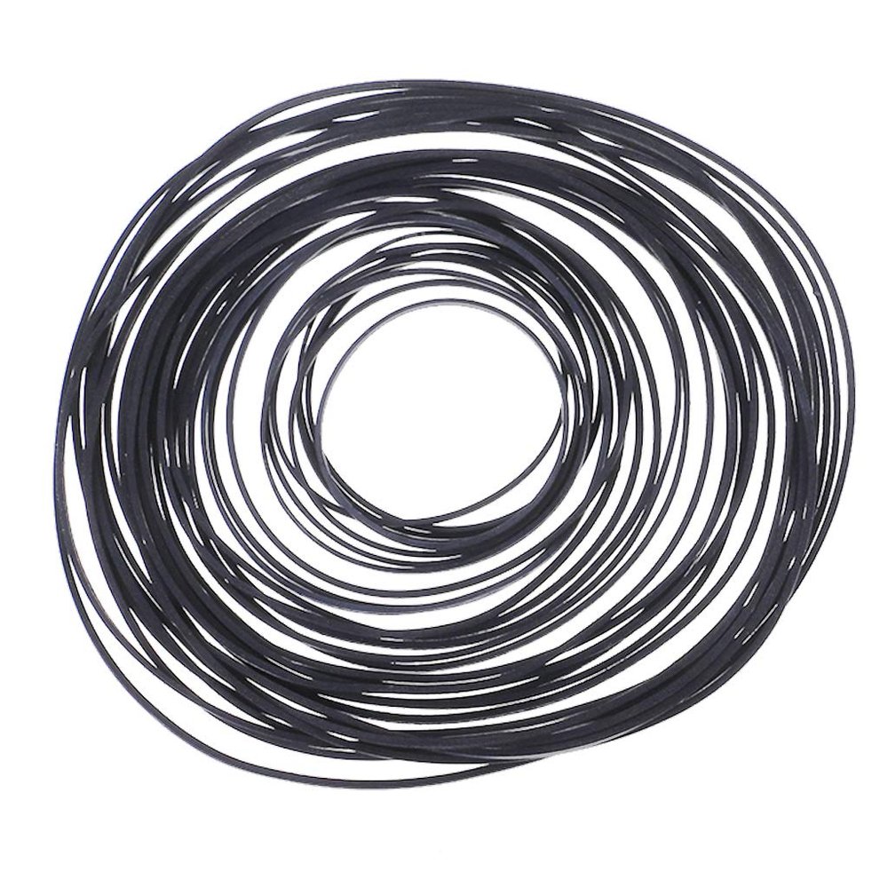 40-100mm Flat Drive Belt Turntable Rubber Belt Replacement Fits for LP Record Player Phono Belt-Driven Turntables