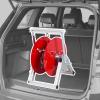 Minglez Portable Wire Caddy Holder with Single Axle, Foldable Cable Reels Dispenser for Automotive Trunk, Cable Caddy Coax for Factory Floors/Warehouses view 1