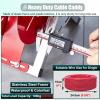 Minglez Portable Wire Caddy Holder with Single Axle, Foldable Cable Reels Dispenser for Automotive Trunk, Cable Caddy Coax for Factory Floors/Warehouses view 3