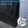 100 pcs Nylon Universal Cable Ties Buckle Heavy Duty Self-Locking Zip Ties with Pin & Button, UV-Resistant Fasteners for Auto Repair view 2