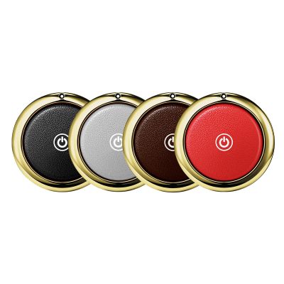 SMART CC Air Tags Leather Bluetooth Tracker for Apple Find My (iOS only) Item Locator Anti-Lost Tag for Keys Luggage Pets Backpack iOS Tracking Device - 4 Pack (Black&Coffe&Red&White)