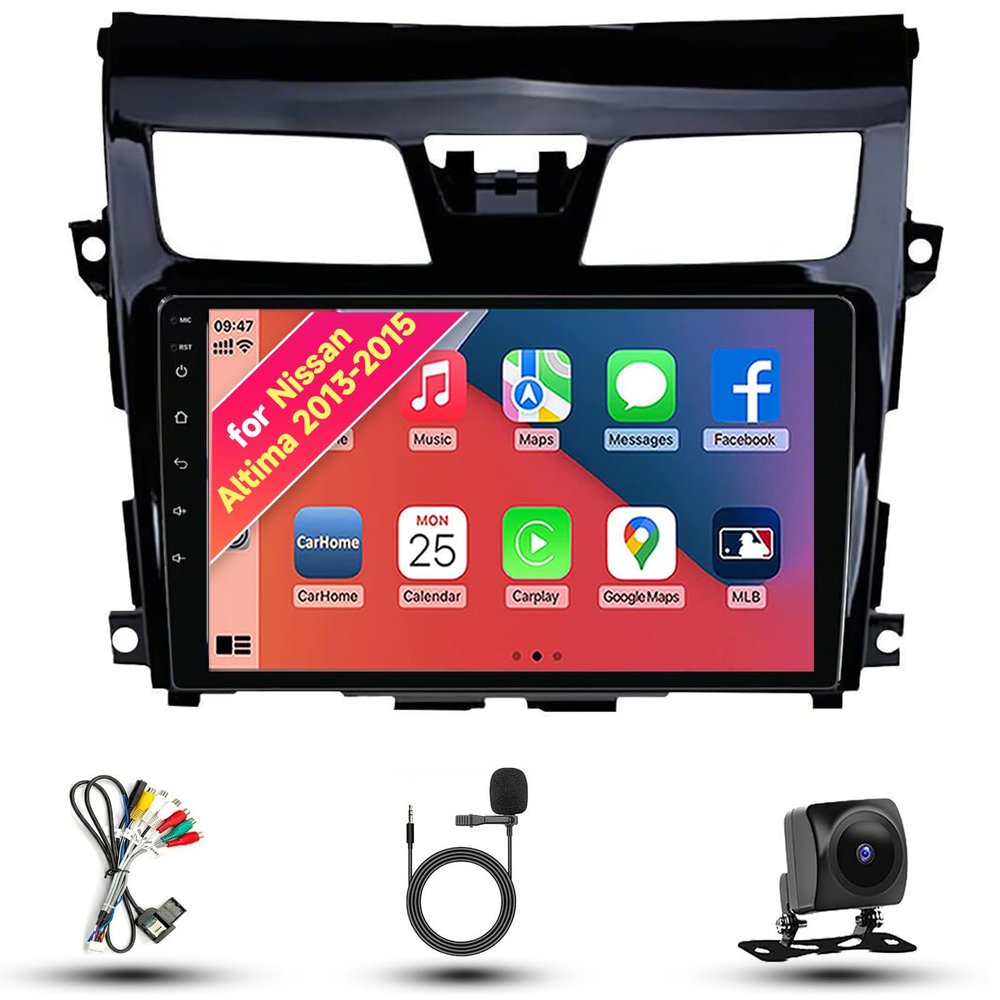 Radio for Nissan Altima 2013-2015 Android 13 10.1" IPS Touch Screen, Car Stereo with CarPlay & Android Auto, GPS Navigation DSP SWC 5G WiFi Camera 8CORE 8+128GB