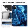 for iPad Air 13 Inch Case 2024/2025 (M2/M3), Slim PU Leather Protective Cover with Multi-Angle Stand & Auto Wake/Sleep Full-Body Anti-Drop Cover for iPad Air 6th Gen 13 inch, Wolf Under The Moon view 3