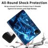 for iPad Air 13 Inch Case 2024/2025 (M2/M3), Slim PU Leather Protective Cover with Multi-Angle Stand & Auto Wake/Sleep Full-Body Anti-Drop Cover for iPad Air 6th Gen 13 inch, Wolf Under The Moon view 4