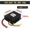 12V24V to 36V DC to DC Boost Converter Step Up Power Inventer Stabilizer Voltage Regulator Module Waterproof(15A Iron L,12V24V_36V) view 2