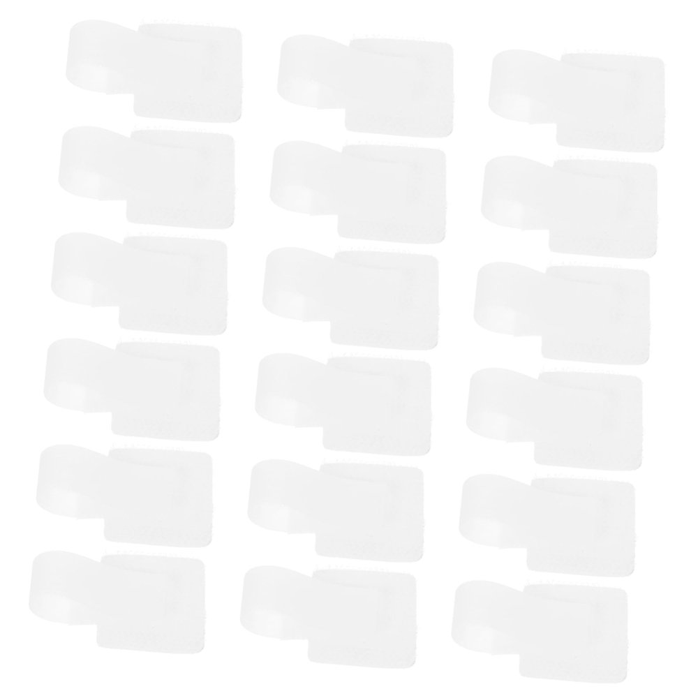 DOITOOL 50pcs Cable Clips Cord Organizer Data Cable Storage Sticker Self-Adhesive Wire Straps for Desk Charging Cord Management Accessories