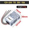 12V24V to 36V DC to DC Boost Converter Step Up Power Inventer Stabilizer Voltage Regulator Module Waterproof(10A 101Silver,12V_36V) view 2