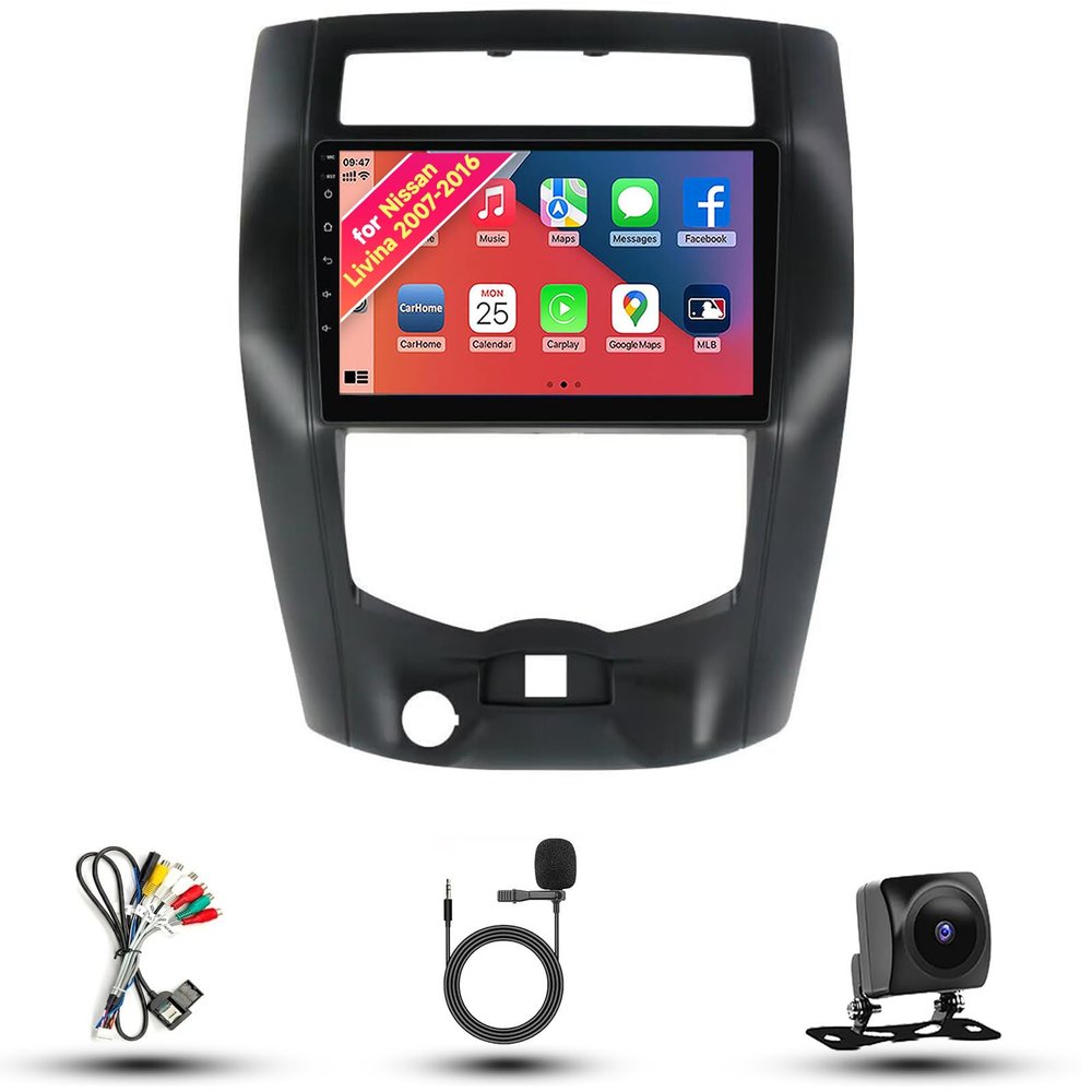Radio for Nissan Livina 2007-2016 Android 13 10.1" IPS Touch Screen, Car Stereo with CarPlay & Android Auto, GPS Navigation DSP SWC 5G WiFi Camera 4CORE 2+64GB