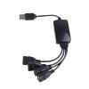 VCALDGFZ 1 Male to 4 Female USB HUB Splitter Extend Cable USB 2.0 Extension Data Cable Power Adapter Socket view 3