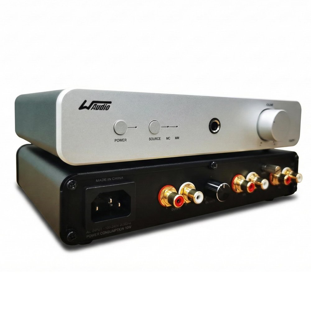 WAudio 602PP MM/MC Phono Preamp with Headphone Amp and Balance Control