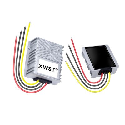 DC DC Voltage Regulator 12V to 15V Step Up Converter 5-15A Boost Solar Inverter Module Waterproof(10A 75 Silver)