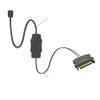 VCALDGFZ 5V 3PIN ARGB Controller ARGB 5V 3PIN to SATA Interface Extension Cable RGB Sync Controller Cable(Black to 2) view 2
