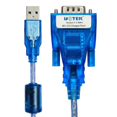 ZDMEBEZ UT-8801 USB to RS232 Interface Converter 9-pins Adapter FT232 Chipset Cable Win7 Win10 Linux(Screw Type,1.5m)