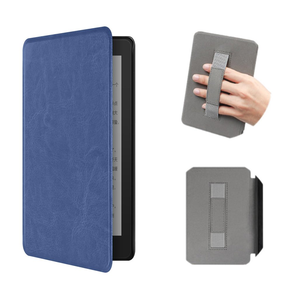 Akacy Imitation Leather Texture with Handle case for New 6.8-inch Kindle Paperwhite(11th gen - 2021 Release) - Lightweight Shell PU Leather case with auto Sleep/Wake (3)