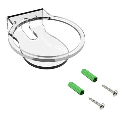 DOITOOL Wall Mounted Holder for Transparent Durable Design for Space Saving Bathroom Kitchen Living Room Bedroom Securely Holds Without Blocking