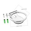 DOITOOL Wall Mounted Holder for Transparent Durable Design for Space Saving Bathroom Kitchen Living Room Bedroom Securely Holds Without Blocking view 2