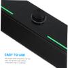 TEHAUX Sound Bar Speaker for Desktop Wired Gaming Soundbar RGB Lighting USB Powered Stereo Sound System Tablets view 3