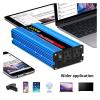 12V24V to 110V AC Pure Sine Power Inverter 16000W 4000W Power 60HZ Converter Car Accessories Solar with LED and US Socket(24V 110V 1600W 60HZ) view 3