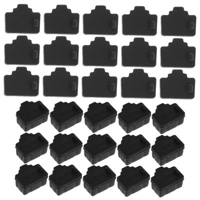 MERRYHAPY Ethernet Port Dust Cover Cap 50pcs Protective Stopper for Routers PCs and Laptops Waterproof Plug for Network Interface