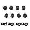 Funayama 8Pcs Speaker Isolation Pad, Rubber Feet Kit for Electronics Guitar Amp Speaker Turntable Cutting Board Feet 0.6" W x 0.3" H Black view 1