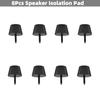 Funayama 8Pcs Speaker Isolation Pad, Rubber Feet Kit for Electronics Guitar Amp Speaker Turntable Cutting Board Feet 0.6" W x 0.3" H Black view 3